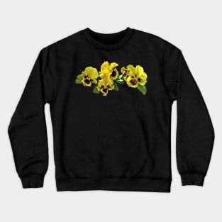 Frilly Yellow Pansies Crewneck Sweatshirt